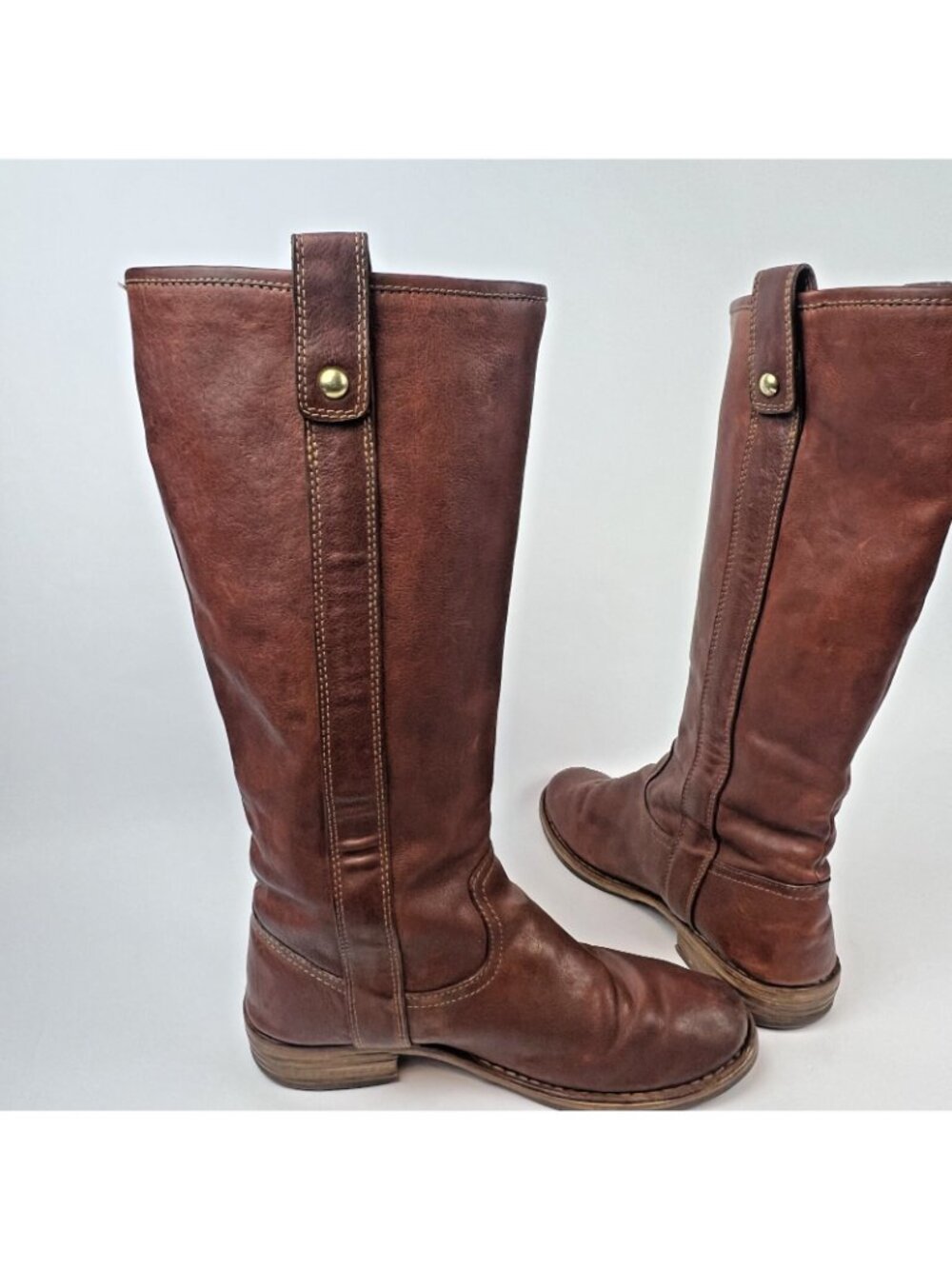 Coach Weslyn Tall Riding Boots – Whiskey Brown Leather | Women’s Size 6 - Picture 9 of 10